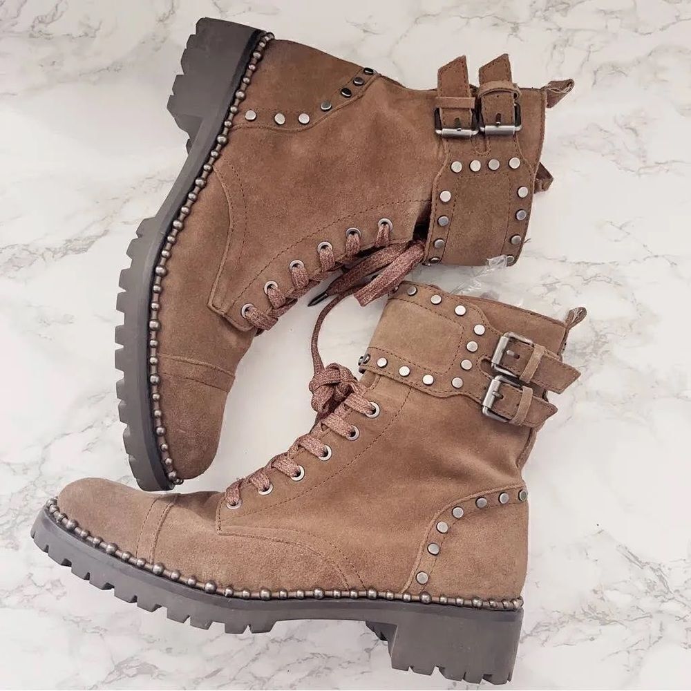 Sam Edelman Jennifer Combat Boots in brown - Size 6